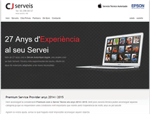 Tablet Screenshot of cjserveis.es